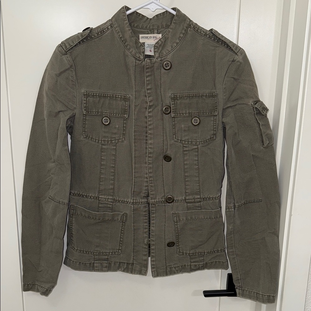 Vintage American Rag Military Style
Jacket Army Green Women's Sz S 100%
Cotton - Picture 1 of 12